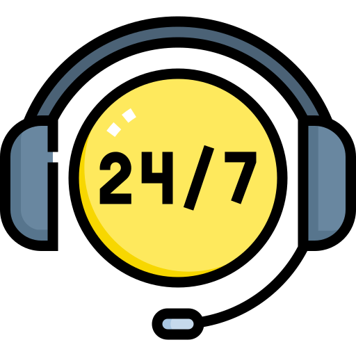 24-hour customer service icon