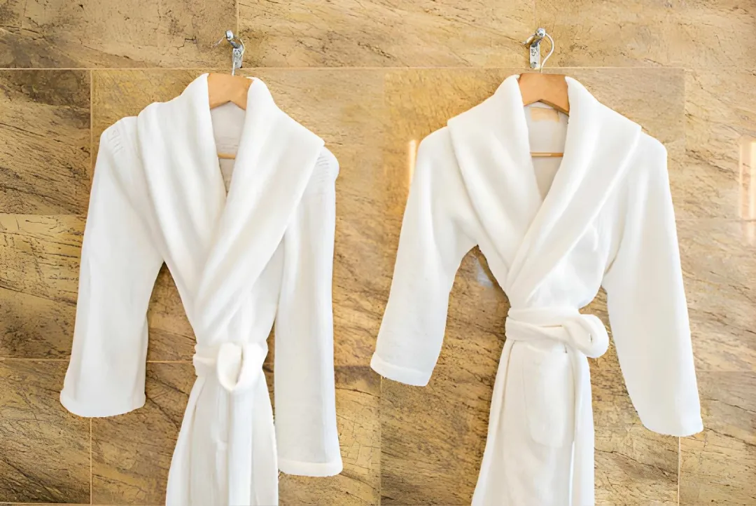 Terry shawl bath robes for hotels by Avnis Global